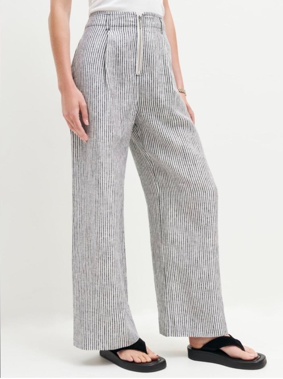 Reformation Nico Linen Pant Relaxed Fit Womans 8 NWOT